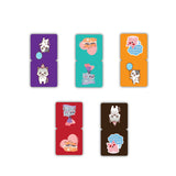 woopme 5 PCs Cute Cat Love Magnetic Bookmark for Students Kids Book Lovers Readers Gift Magnetic Page Clips Folding
