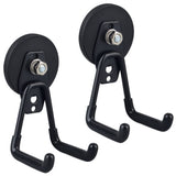 ULIBERMAGNET Large Magnetic Hooks,Strong Heavy Duty Magnet Hooks for Power Drill,Broom,Garden Tools,Pegboard,Garage,Workshop,Har