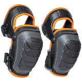 Klein Tools 60491 Hinged Knee Pads, Heavy Duty Gel Foam Protective Knee Pads with QuickFasten Buckle and Thigh Strap, Black