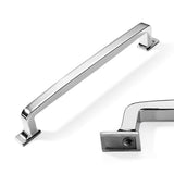 CABDM 10 Pack Polished Nickel Cabinet Pulls 6.3 Inch(160mm) Hole Center Cabinet Hardware Kitchen Cabinet Handles for Bathroom Dr