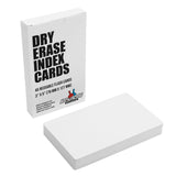 Apostrophe Games Dry Erase Index Cards 45pcs Laminated Cards Blank w/Tuck Box Reusable Dry Erase Note Cards for School, Work