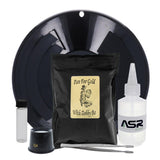 ASR Outdoor 1LB Paydirt Gold Panning Kit with Beginner Prospecting Tools Equipment 6pc, Black