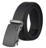 Zacharias MenS Leather Belt (Black_TaiwanBelt19)
