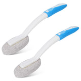 2PCS Toilet Cleaning Pumice Stone, Stains Hard Water Ring Remover Bathroom Cleaning Brushes Toilet Pumice Stone Long Handled Toi