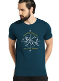 Adro Die With Memories Not With Dreams Mens Printed T-Shirt (S, Steel Blue)