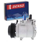 Denso 471-6077 New AC Compressor with Clutch, 1 Pack