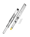 VEVOR Heavy Duty Drawer Slides 16inch, 1 Pair Locking Drawer Slides 250lbs Load Capacity, Side Mount Ball Bearing, 3-Fold Full E