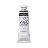 M. Graham Artist Oil Paint Titanium White Rapid Dry 1.25oz/37ml Tube