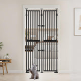 unipaws 75 High Extra Tall Cat Gate, Upgrade 3 Support Pillars-Stable Increase, Auto Closing and No Drilling Cat Dog Proof Safet
