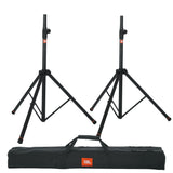 JBL Bags Standard Speaker Stand Set with Adjustable Height and Dual Diameter Pole, Includes (2) Speaker Stands and Carry Bag (JB