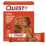 Quest Nutrition Crispy Chocolate Caramel Pecan Hero Protein Bar, 15g Protein, 1g Sugar, 3g Net Carb, Gluten Free Protein Snack,