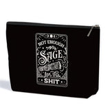 Skeleton Tarot Cards Goth Gifts Funny Makeup Bag, Goth Accessories Witch Stuff Gothic Cosmetic Bag, Halloween Party Favors Witch