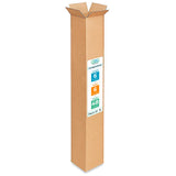 Tall Moving & Shipping Boxes 6 x 6 x 48 inches (5-Pack) - Extra Strength 200 lb vs Regular - Corrugated Packing Boxes for USPS/U
