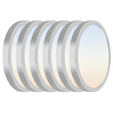 Hlite 6pack 12 inch Flush Mount LED Ceiling Light Fixture,24W 2400LM Super Slim Light Fixtures Ceiling Mount 3000K/4000K/5000K 3