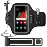 Galaxy S25 S24 Ultra Armband Jemache Gym Workouts Running Arm Band For Samsung Galaxy S25/S24/S23/S22/S21 Ultra (Black) -Like New