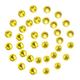 288Pcs Lemon yellow Crystal Rhinestones,Glass Flatback Rhinestones Gemstones for Nail Face Makeup Art Crafts Clothes Decoration