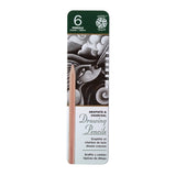 Pentalic Graphite and Charcoal Drawing Tin, 6pc