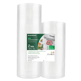Bonsenkitchen Vacuum Food Sealer Rolls Bags, 8 x 50 & 11 x 50 Commercial Grade BPA Free Bag Rolls, Durable Customized Size Foo