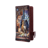 Nemesis Now Purrlock Holmes Embossed Purse, Brown, 18.5Cm