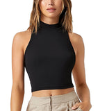 Wedani Women'S Soild Tank Top (X-Large Black),Black,XL