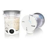 Dxiocli 2-Pack Swirl Ice Cream Pints with Lids - Compatible with Ninja Swirl Creami NC700 Series, BPA-Free Pint Containers & Noz