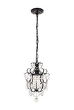 Elegant Lighting Living District Kirin Collection Pendant D11.3 H16.5 Lt:1 Chrome Finish