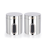Sumeet Stainless Steel Small Containers/Jars/Dabba for set of 6Pcs, 310ml +700ml capacity,7.3cm & 9.5cm Dia, Silver