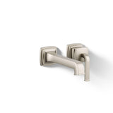 Kohler 26431-4-BN Riff Wall-Mount Single-Handle Bathroom Sink Faucet, 1.2 gpm, Vibrant Brushed Nickel