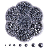 5700 Pcs Silver Gray Half Pearls for Crafts,Nail Pearls for Nails Art for Crafting DIY Accessory,Flatback Pearls gems for Makeup