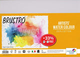 Brustro Artist'S Watercolour Paper | 200 Gsm, A4, 25% Cotton Cold Pressed, 12 + 4 Sheets | Ideal For Artist, Watercolor Painting