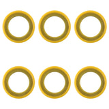 PEUTIER 6pcs 26-830749 Gearcase Drain Plug Seal Washer Gaskets, Lower Unit Grease Gaskets Washer Drain Plug Seal Gearcase Lube D