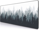 SANWUMIAN Gaming Mouse Pad Large, Keyboard Mouse Mat Desk Pad, Non-Slip Rubber Base with Stitched Edges Mousepad, 31.5X11.8 inch