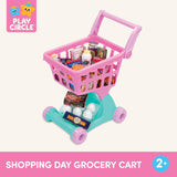 Battat- Play Circle- Shopping Cart - Toy Food - Play Kitchen For Toddlers- Pretend Play- Shopping Day Grocery Cart- 2 Years +