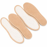 Happystep Terry Cloth Shoe Inserts - Washable Shoe Insoles & Sockless Shoe Liners for Women - Sweat Absorbing Cotton Barefoot In