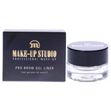 Make-up Studio Amsterdam Professional Make-Up Pro Brow Gel Liner - Fast Drying, Smudge Proof And Water-Resistant - Highly Pigmented, Smooth Formula - Matte Finish And Super Long-Lasting - Blonde - 0.17 Oz