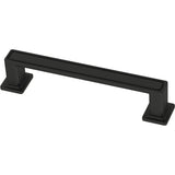 FRANKLIN BRASS Recessed Square (10-Pack) Cabinet Handles 3-3/4 Hole Center Pulls | Matte Black Hardware Kitchen Door, Drawers, D