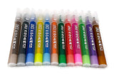 The Art Box White Board Dry Erase Pens, 12 Colors, Fine Tip, for Kids, Perfect For Writing on Whiteboards, Mirrors, Calendar, Sc