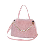 Calandis Womens Plush Bag Casual Stylish Shoulder Purse For Travel Shopping Commuting Pink | Womens Handbags & Bags