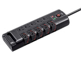Rotating Power Block 8Ft, 10 Outlet