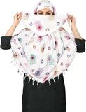WomenS HandPrinted Cotton Wrap Soft, Stylish, And Lightweight Scarf For Elegant Layering In Spring, Summer, Fall, And Winter