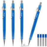 Outus 4 Pack Mechanical Pencil Automatic Drafting Pencil Set Metal Drawing Pencils and 4 Retractable Automatic Drafting Pencils