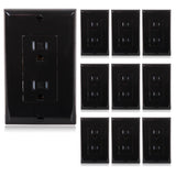 Maxxima 15A Tamper Resistant Duplex Receptacle Standard Decorative Electric Wall Outlet 15 Amp, Child Proof Safety, Contractor