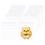 Small Adhesive Bags 3 x 3 200pcs Clear Cello Jewelry Bag Tiny Self Cellophane Bags Square 1 Mil for Jewelry Earrings Candies Coi