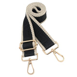 chushui Purse Strap,Replacement Crossbody Shoulder Strap for Handbag (Jacquard Black)
