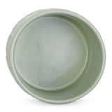 Dii Kitchen Accessories Collection, Textured Matte Ceramic Canister Set, Jadeite, Vine, 3 Piece