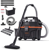 WECLEAN 4 Gallon 5.5 Peak HP Commercial Wet Dry Vacuum Cleaner Shop Vac for Outdoor Patio Wet & Dry Construction Shop Vac with B