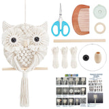 FREEBLOSS Macrame Owl Kit for Beginners Macrame Wall Hanging Kit DIY Macrame Kit with Video Tutorial Macrame Hanging Decor for A