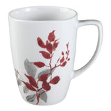 Corelle Square Kyoto Leaves 12-Oz Porcelain Mug-New