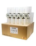 BuyRegisterRolls 2 Ply Carbonless Rolls (1000 Rolls) 3 X 95 Feet Carbonless White/Canary Kitchen Printer Paper Rolls With Solid