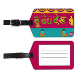 Nutcase Designer Luggage Travel Baggage Tags Single Tag With Name Card Inside Indian Funny Tag
